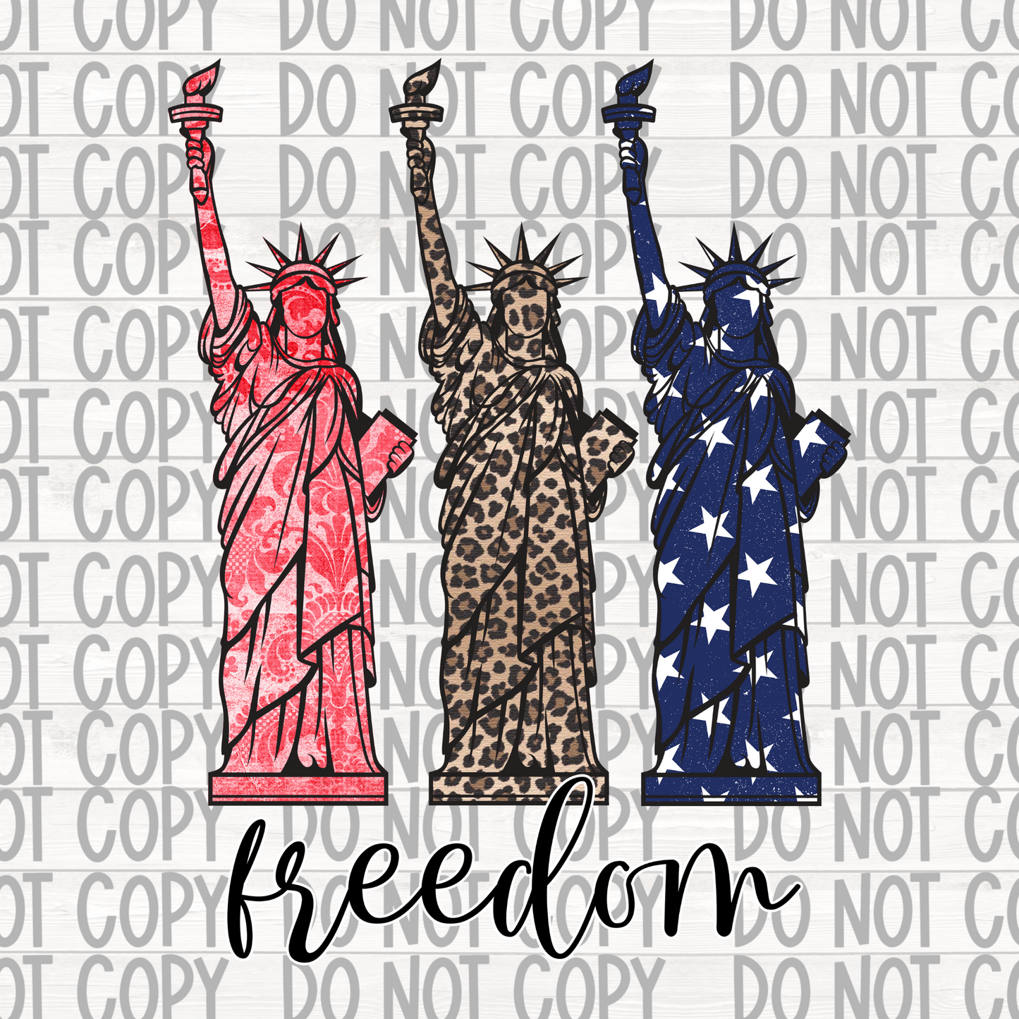 FREEDOM STATUE OF LIBERTY LEOPARD