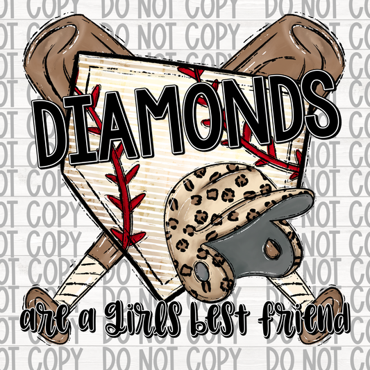 Baseball leopard diamonds are a girls best friend