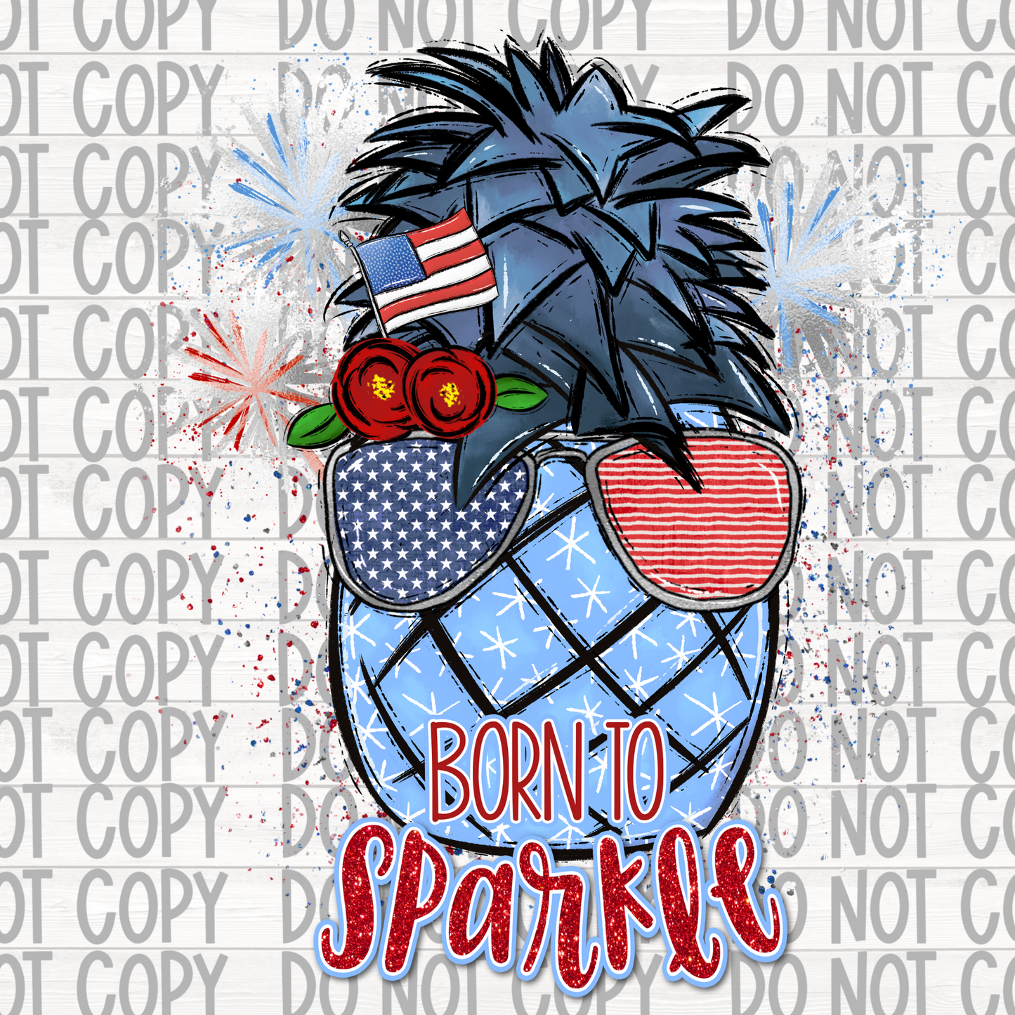 Pinapple born to sparkle USA